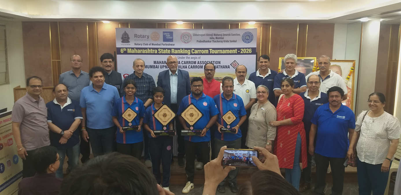 6th Rotary Club of Mumbai Parleshwar State Ranking Carrom Tournament 2026-27